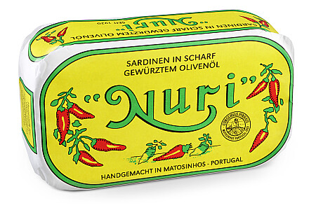 Nuri Sardinen scharf gewürzt in Olivenöl
