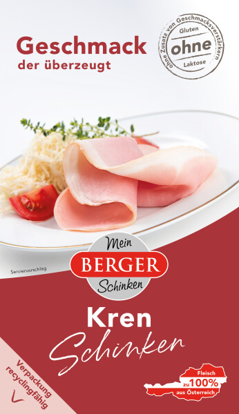 Berger Krenschinken geschnitten