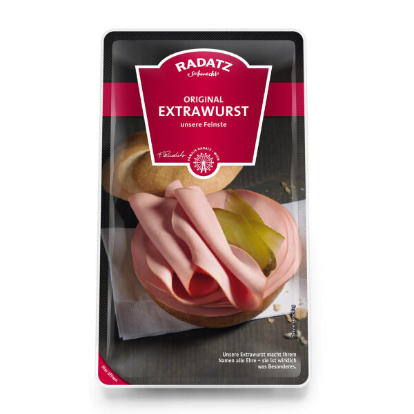 Radatz Extrawurst geschnitten