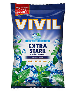 VIVIL Extra Stark Halsbonbons ohne Zucker