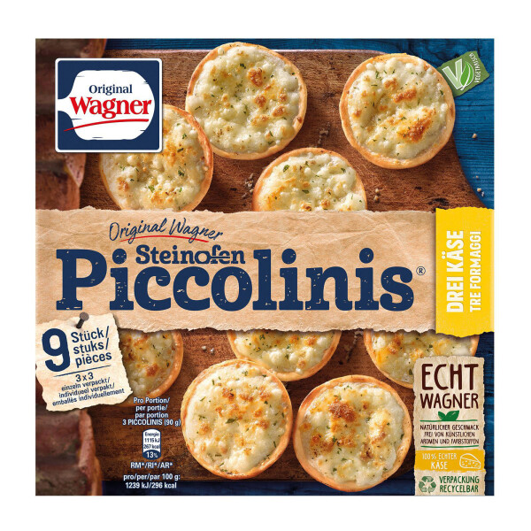 Wagner Piccolinis Drei-Käse 9er