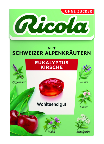 Ricola Eukalyptus Kirsche ohne Zucker