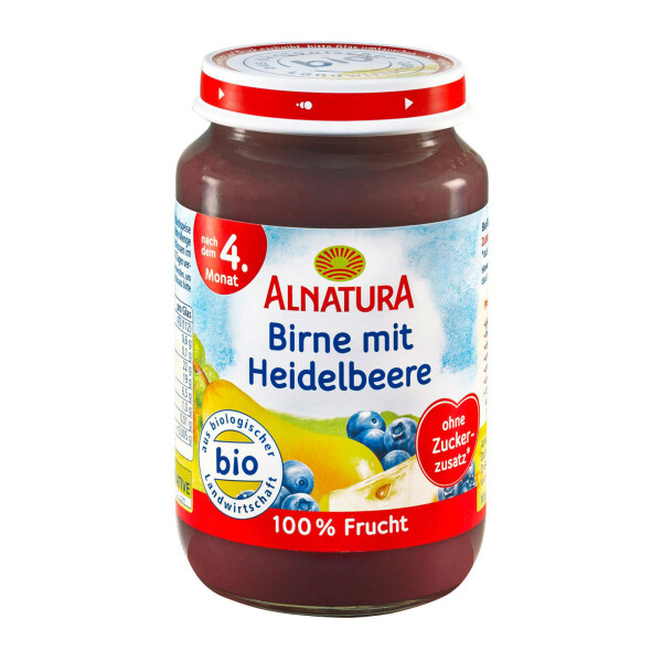 Alnatura Birne mit Heidelbeere