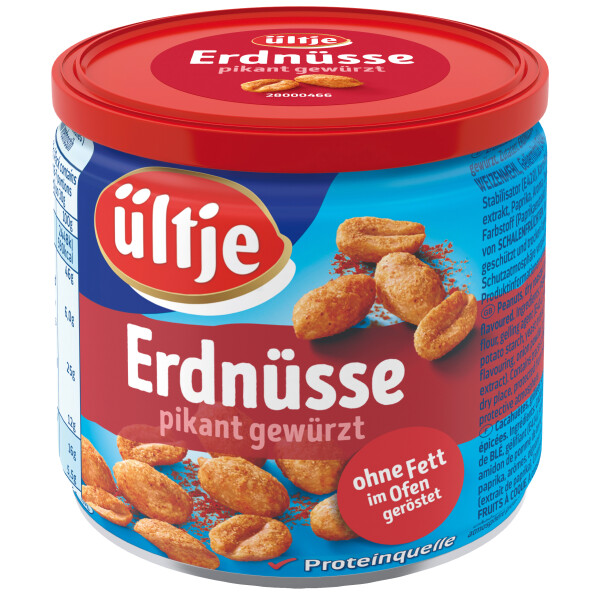 ültje Erdnüsse ohne Fett im Ofen geröstet pikant gewürzt