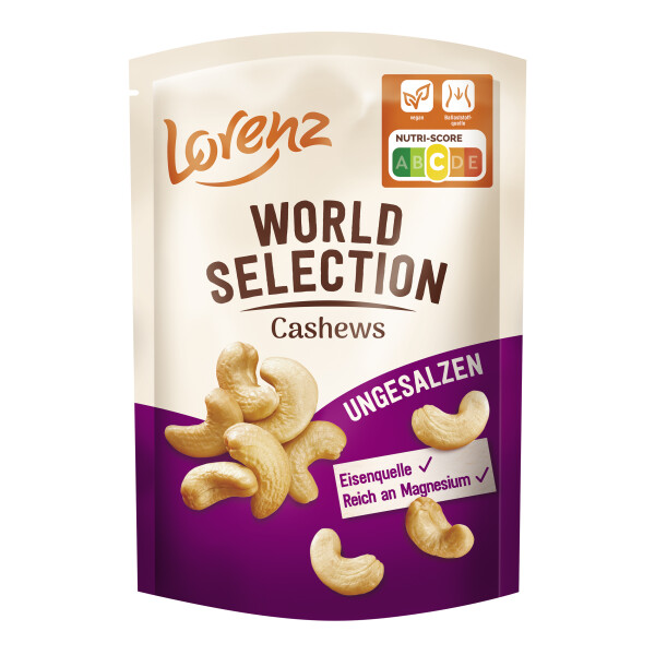 Lorenz World Selection Cashews Unsalted