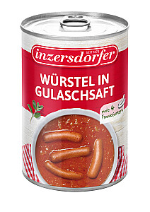 Inzersdorfer Würstel in Gulaschsaft