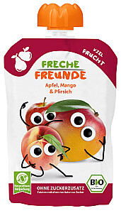 Freche Freunde Quetschie Apfel, Mango & Pfirsich