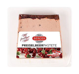 Berger Pastete mit Preiselbeer