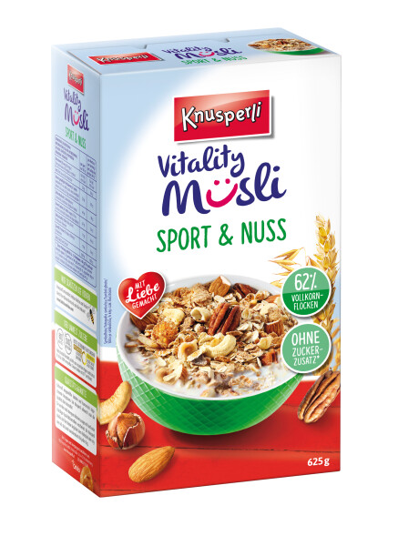 Knusperli Vitality Müsli Sport & Nuss