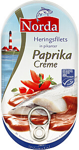 Norda Heringsfilets in Paprika-Creme