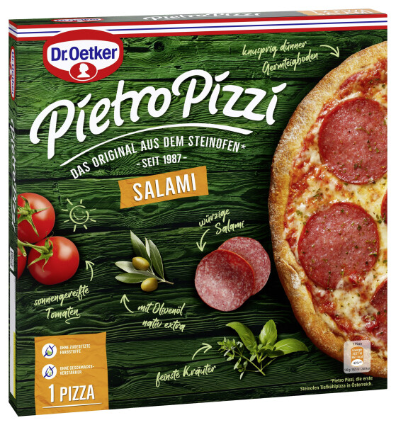 Dr. Oetker Pietro Pizzi Salami 1er