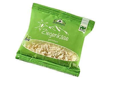 Schlierbacher Bio Ziegenkäse gerieben