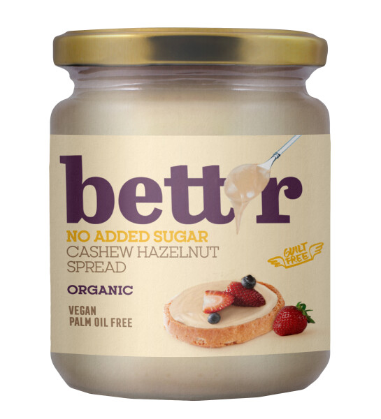 bett'r Cashew Haselnuss Aufstrich