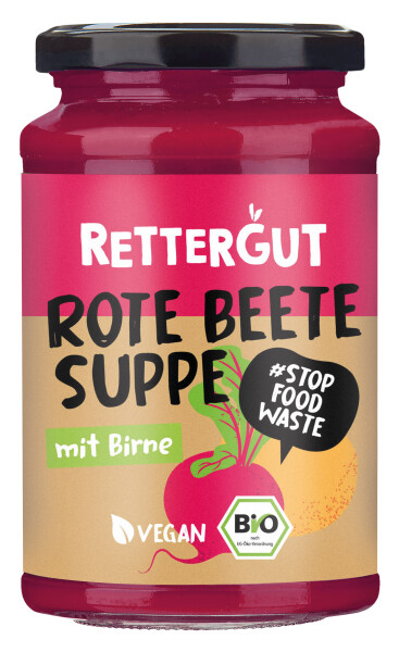 Rettergut Bio Suppe Rote Rübe & Birne
