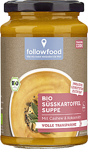 Rettergut Bio Suppe Süsskartoffel Cashew Kokos