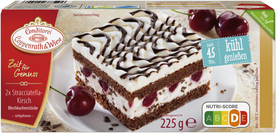 Coppenrath & Wiese Zeit für Genuss Stracciatella Kirsch Kuchenstücke