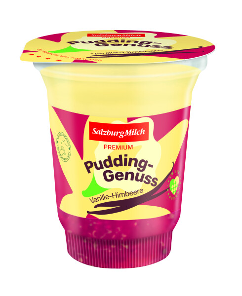 SalzburgMilch Pudding Vanille-Himbeere