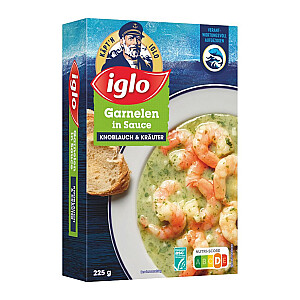Iglo Garnelen in Sauce Knoblauch & Kräuter